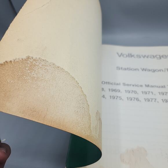 Volkswagen Official Service Manual for Station Wagon Bus 1968-1979 Good - Picture 4 of 14